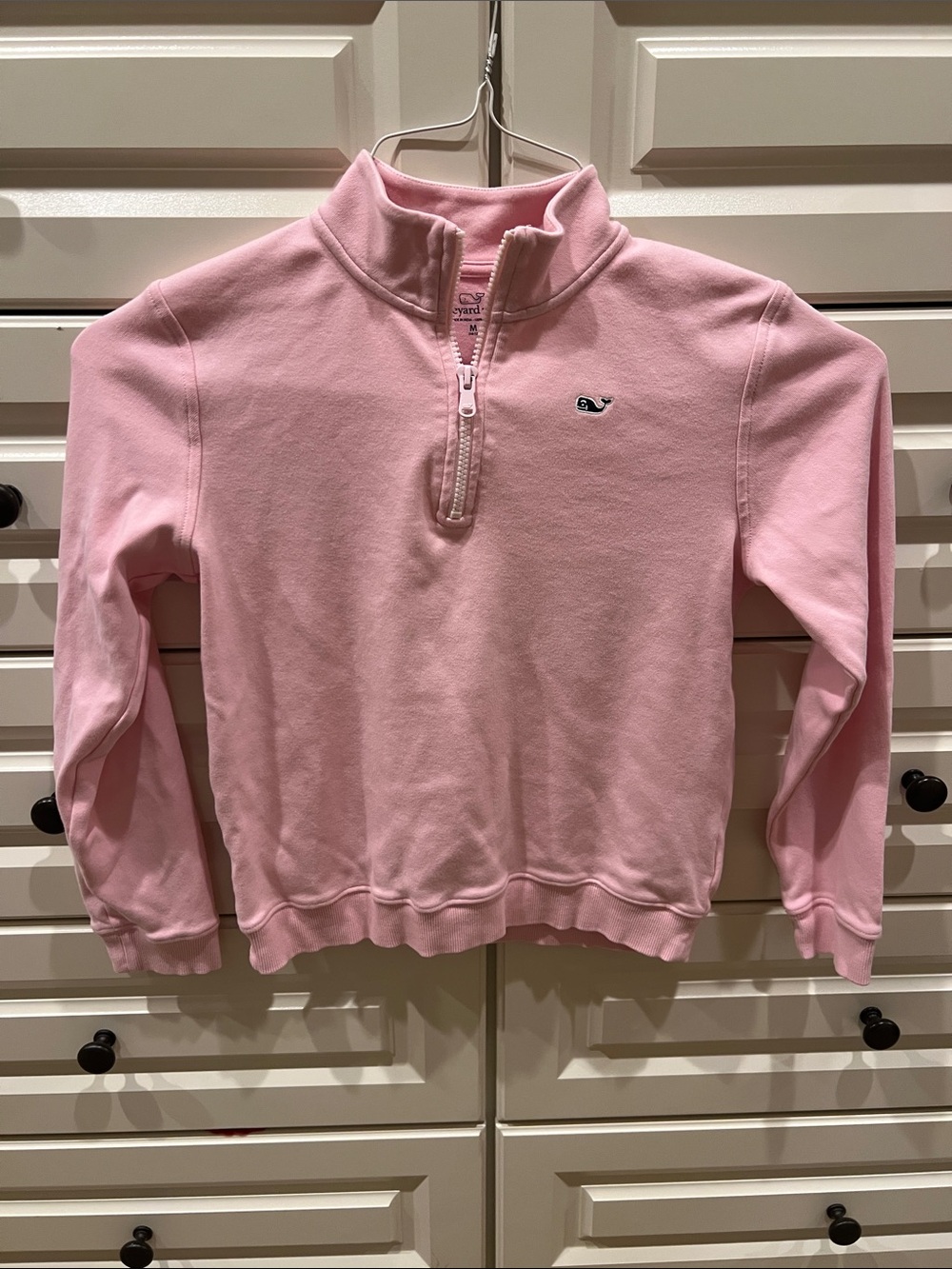 Vineyard Vines Light Pink Half-Zip Pullover Sweatshirt